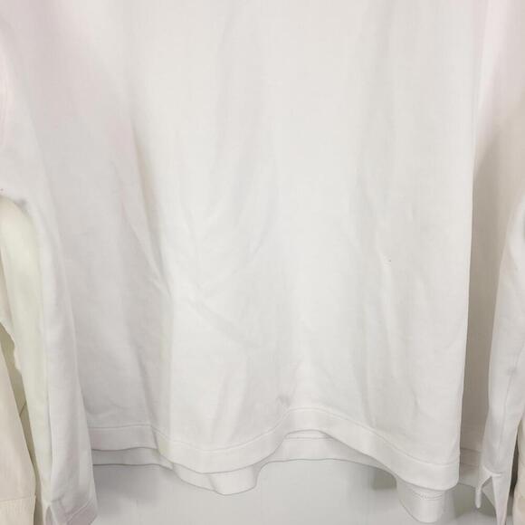 Athleta Top Womens 3X Harlow Hybrid Top Commuter Travel Casual Solid White - Picture 4 of 10